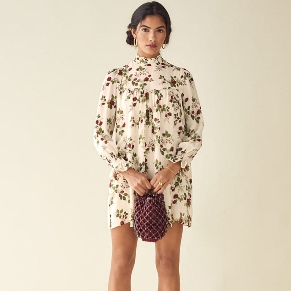 Reformation Jourdan dress regency print Small NWOT